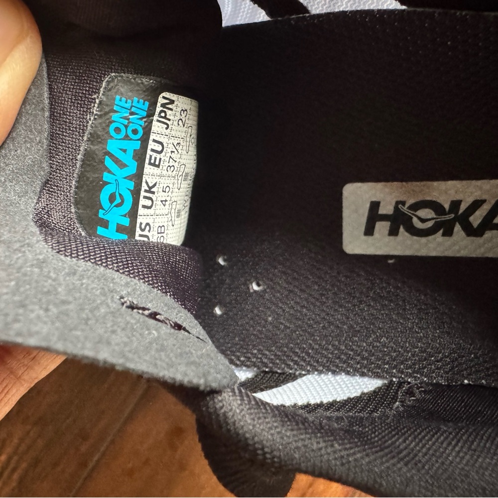 SALE!!! Hoka Navy/Black Athletic Shoes women size 6 Medium - Picture 4 of 8
